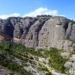 Panorámica de les Moles del Don - Vista panorámica de les Moles del Don. Foto tomada durante la escalada de la vía Esperó de la lluna plena a la Gronsa Sud.