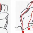 Croquis del sector Roca del Dinosaure de Teià - Reseña dibujada a mano.