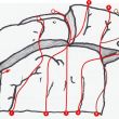 Croquis del sector Roca Riera de Teià - 