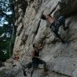 Zona de vías - Hay tres zonas (sectores) de vías, requieren cuerdas de 60m y aproximadamente 15 cintas por vía.