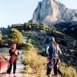 Puig Campana - Vista completa del Puig Campana donde podemos apreciar perfectamente la vía del espolón central.