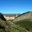 Entre Enfront i Castell - Vista de Jérica entre la Paret d'Enfront (derecha) y la Paret del Castell (izquierda)