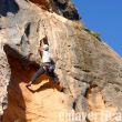 Escalando en Montesa - Pau dndolo todo en el ltimo paso apretn de este nada desdeable 6c+.