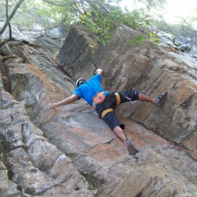 Abriendo "Monciel" (6b / 5.10c)